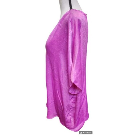 ANDREE BY UNIT 1X Silky Soft Mauve Top Flowy Lightweight Slight Sheen - Picture 5 of 8